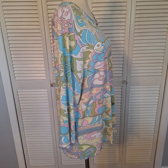 Style Rite Of CA Retro Style Top Blouse XL *D1 - Picture 2 of 5